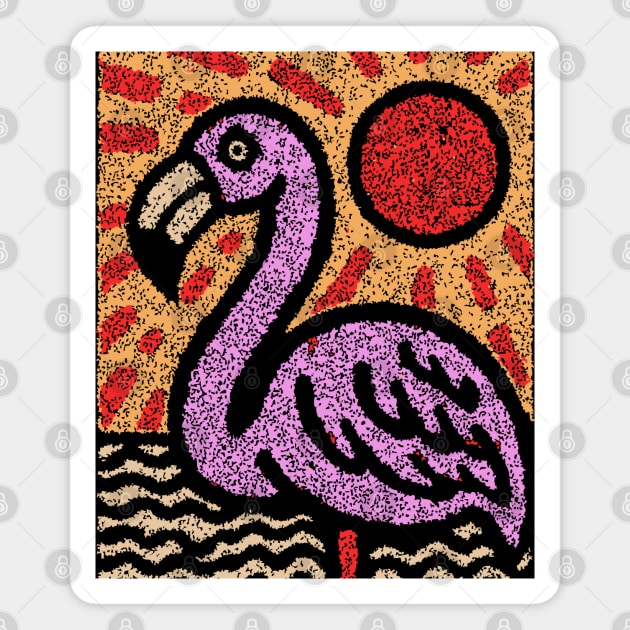 The Balance | A Vibrant Folk Art Tarot Card Magnet by TuncGK